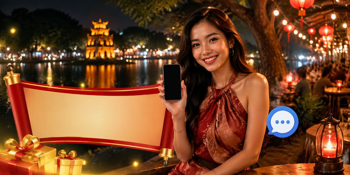 Người dùng Hà Nội thực hiện giao dịch nạp tiền casino qua điện thoại tại chợ đêm