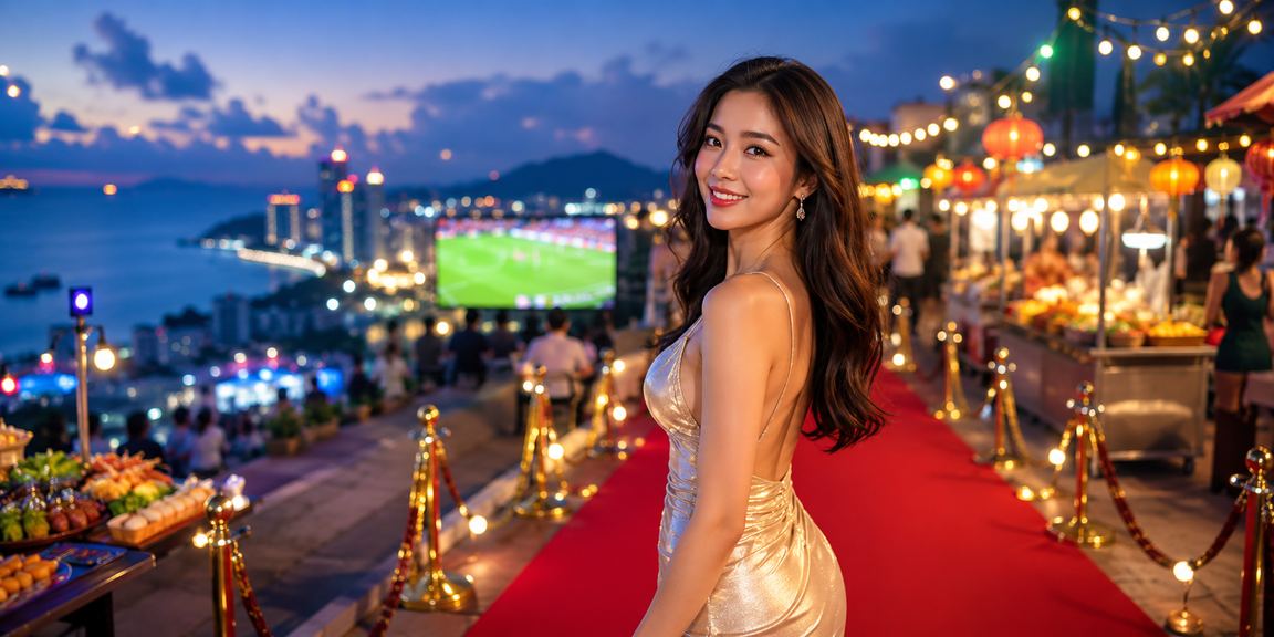 Người chơi tại chợ đêm Phú Quốc trải nghiệm slot game casino trực tuyến qua điện thoại